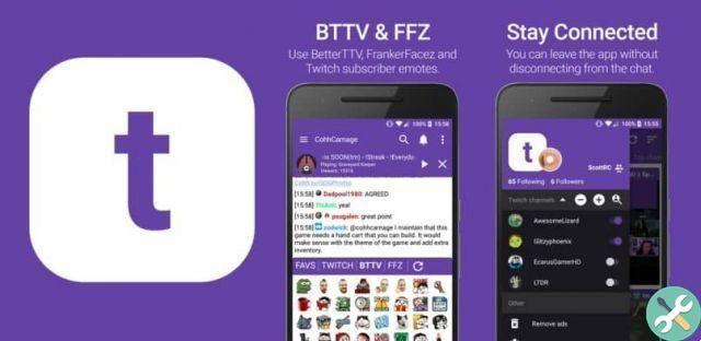 Como melhorar o chat de streaming do Twitch no meu celular Android?