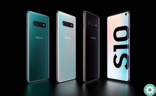 Voici une capture d'écran des Samsung Galaxy S10, S10e et S10 Plus