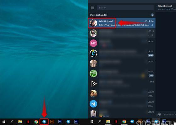 Where are the images of the telegram for the desktop stored?
