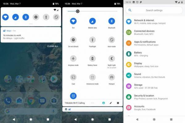 How to activate Android P notification bar on another Android without root