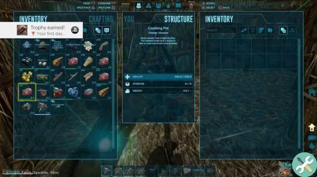 How to sleep in ARK: Survival Evolved on a dinosaur, sleeping bag or bed Is it possible?