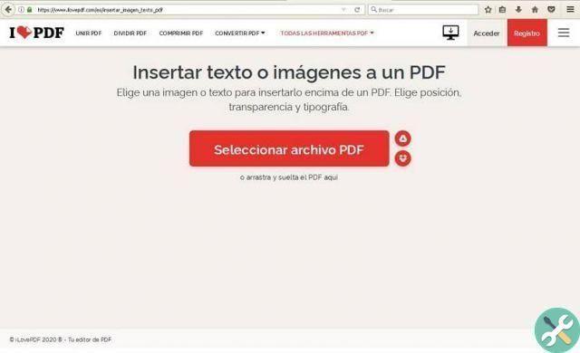 Como inserir ou adicionar marca d'água em documentos PDF online sem programas