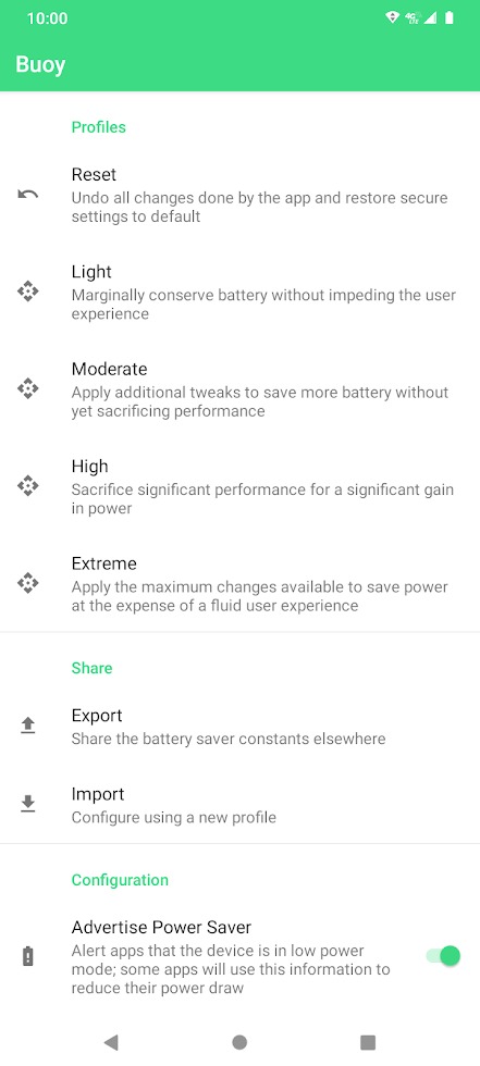 How to customize Android's battery saving mode