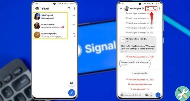 How to make calls and video calls in the signal