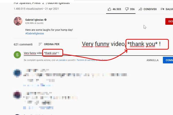 How to bold, italicize, and strikethrough comments on YouTube