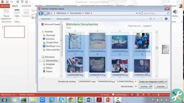 How to create a photo album or a Power Point presentation