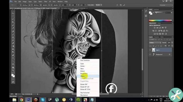 How to make a tattoo on a person's photo in Adobe Photoshop - Very simple