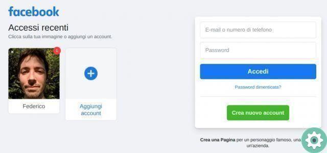 How to log in to Facebook