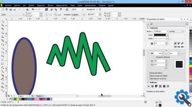 How to convert a vector border into an object with Corel DRAW