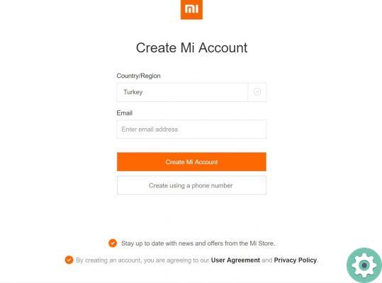 How to create an account in Xiaomi MI and what it is for - Step by step