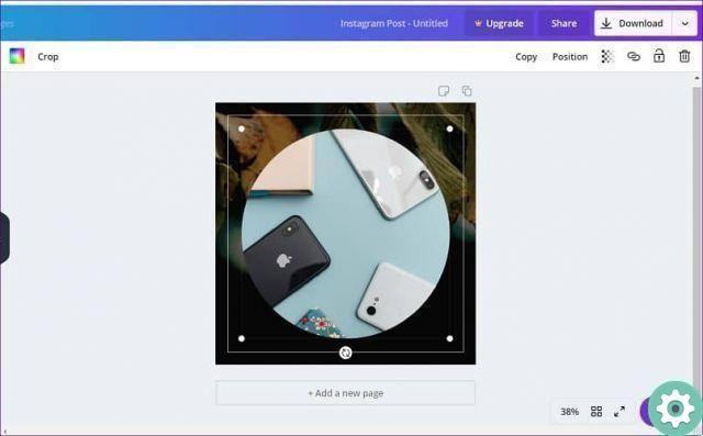 How to crop photos and images creatively with Canva - Online for free