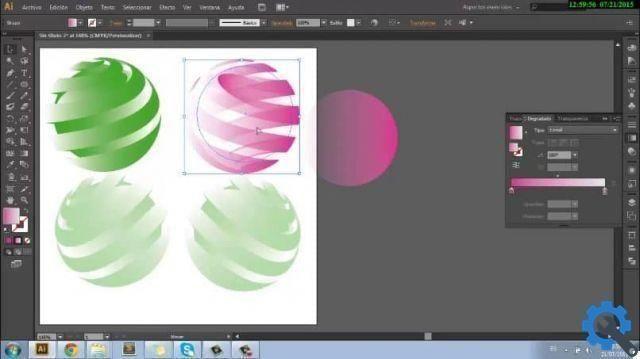 How to create 3D effect spheres decorated with symbols in Adobe Illustrator
