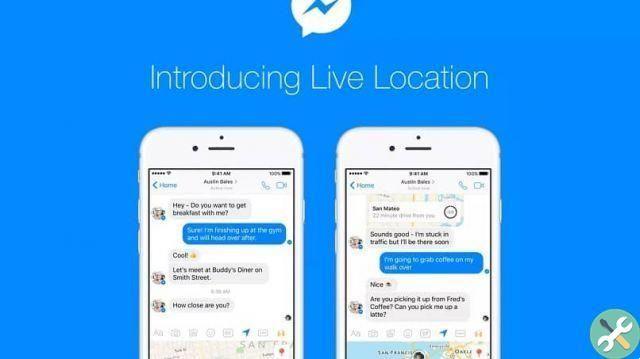 How to insert location in a Facebook Messenger story