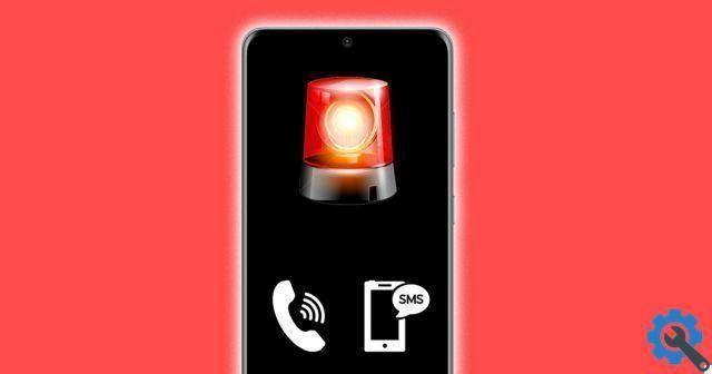 How to configure the mobile emergency button to call or send messages