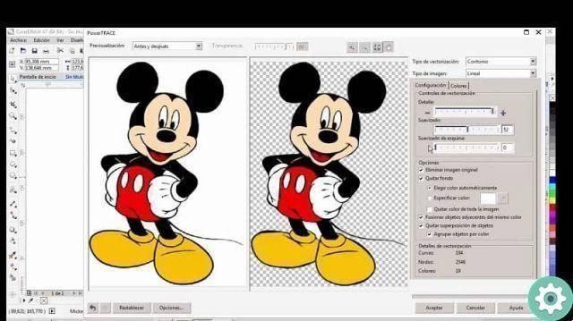 How to vectorize a bitmap image by type using CorelDRAW