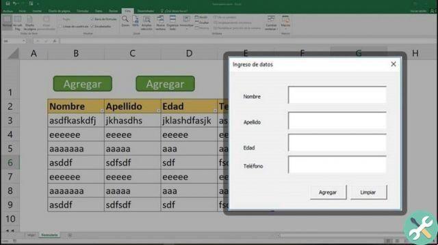 Como inserir dados facilmente no Excel usando um formulário