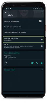 Whatsapp temporary messages: how to activate disappearing messages