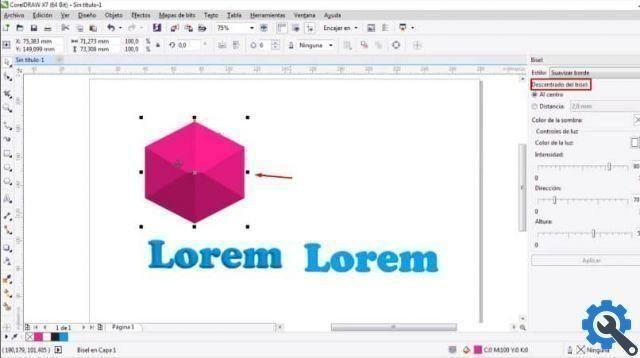 How to create and apply the emboss and bevel effect in Corel DRAW - Very easy