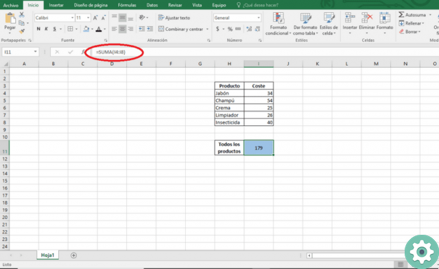 How to automatically sum a column or multiple cells in Excel
