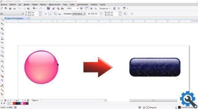 How to create the glass effect on objects with Corel DRAW - Step by step