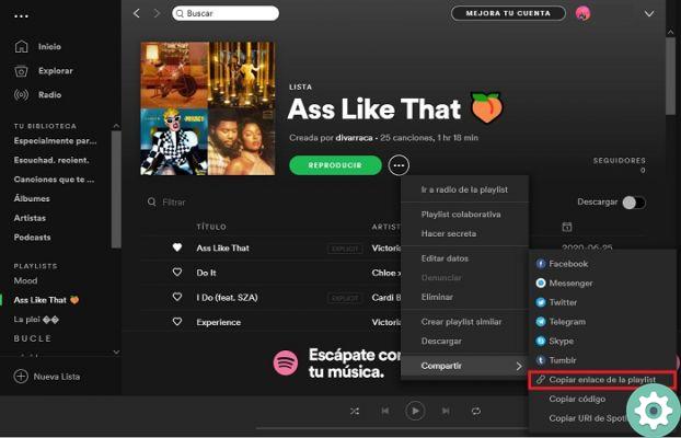How to spend your Spotify playlists on another account or service