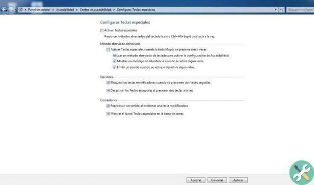 How to disable or disable special keys in Windows 7, 8 or 10