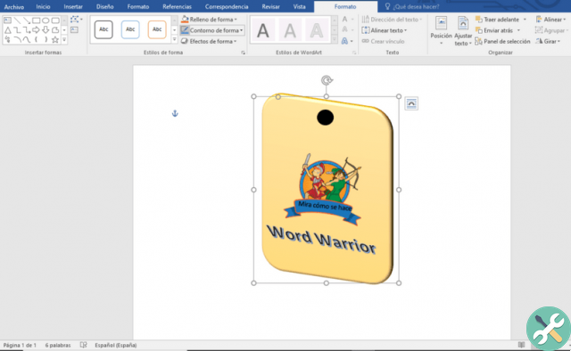 How to make a badge or badge in Word - it's that easy