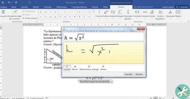 How to enter or write mathematical equations and formulas in Word