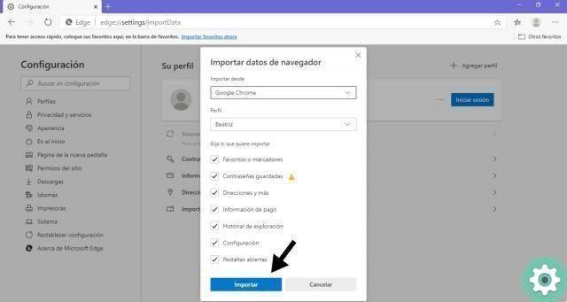 How to import Chrome bookmarks and passwords into Microsoft Edge