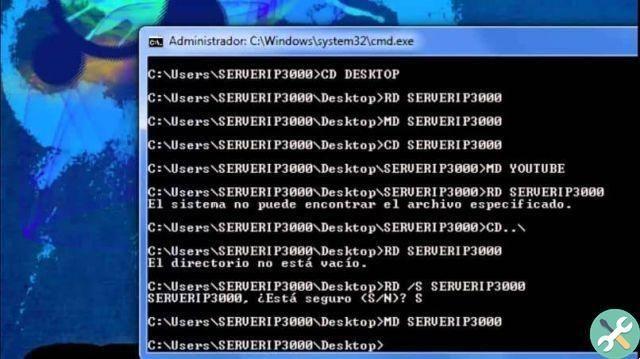 How to delete an empty file or folder from CMD in Windows