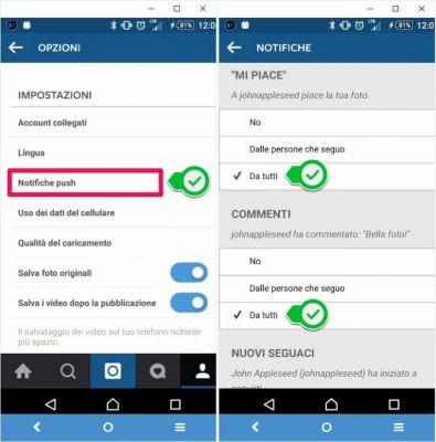 How to disable Instagram notifications
