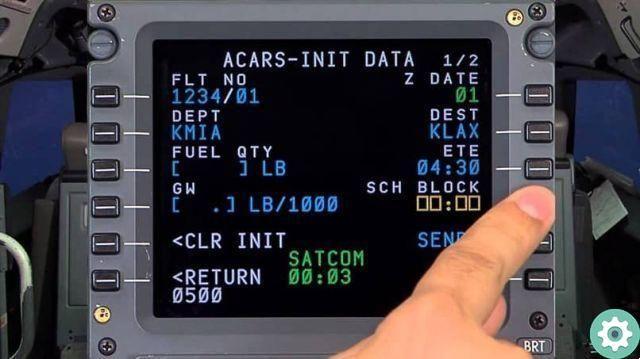 What is the ACARS system and how does it work in aeronautical communication?