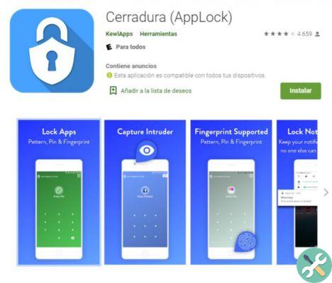 How to put the password to the applications of my Android phone