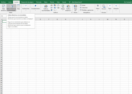 How to create or create pivot tables in Excel 2020