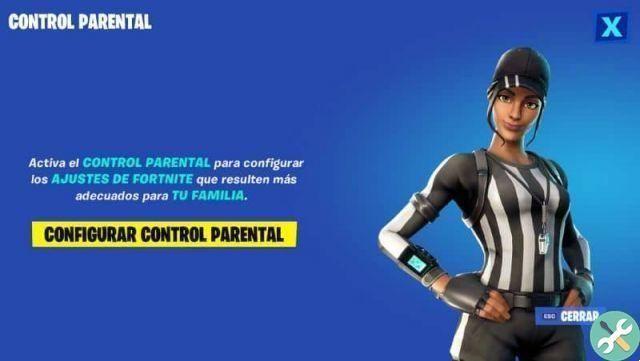How to activate or put parental control in Fortnite?