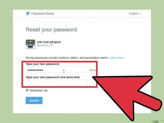 How to change my twitter account password