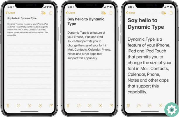 How to enlarge text or font size on iPad or iPhone