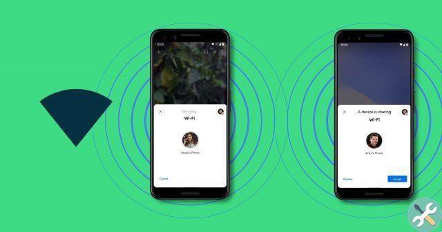 How to share WiFi password on Android 12 with nearby