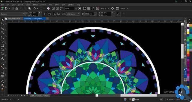 How to create or design gradient fill flowers using CorelDRAW