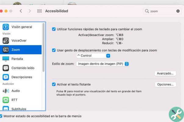 How to enlarge the screen with the Zoom function in macOS