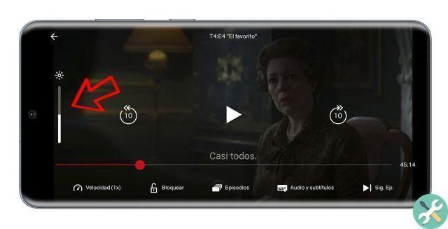 How to change the brightness of the Netflix app without changing your mobile