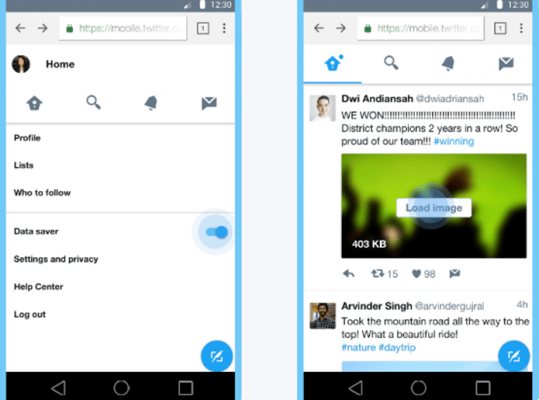 Twitter Lite for Android Start SAVING mobile data!
