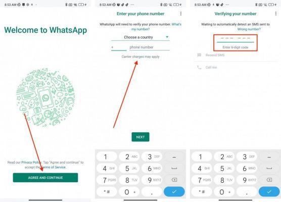 Is it possible to get the WhatsApp Code by Mail?