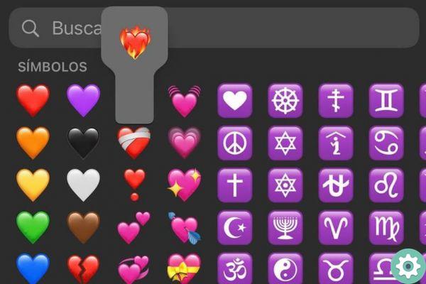How to put a heart of fire from an iPhone during a chat?