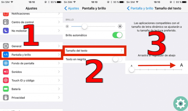 How to change the font size and type on an iPhone