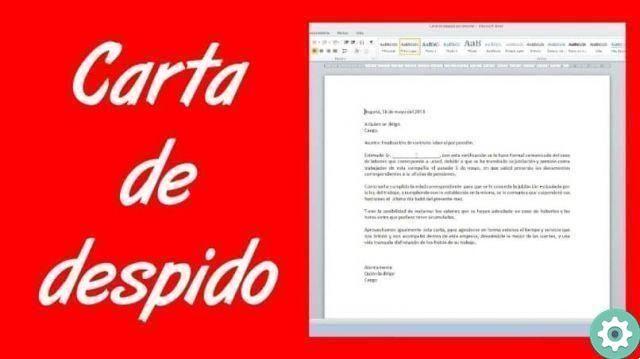 How to write or write a termination letter in Word | Dismissal letter template