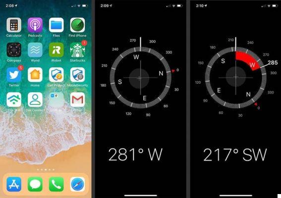 How to use the compass of my iPhone mobile correctly step by step