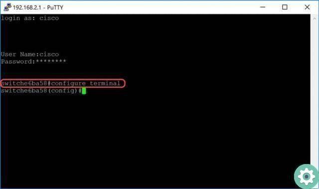 How to use PuTTY to configure a router? - Telnet commands