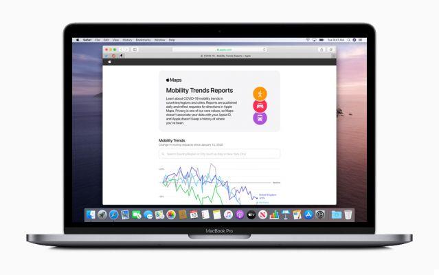 Apple publie des données de mobilité montrant les effets du Covid-19