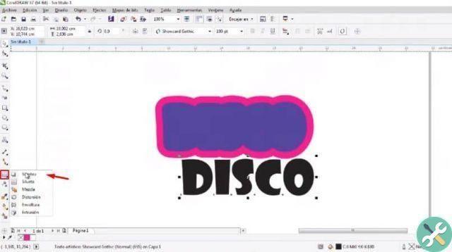 How to put and apply different shadow and silhouette effects to text with Corel DRAW
